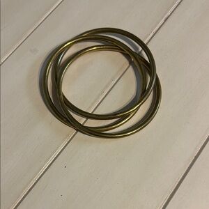 Gold Metal Bangles Set